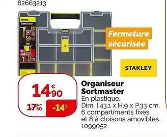 Organiseur sortmaster stanley