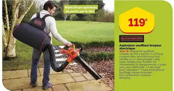 Weldom Aspirateur souffleur broyeur électrique black + decker offre