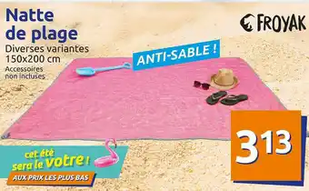 Action Natte De Plage Froyak offre