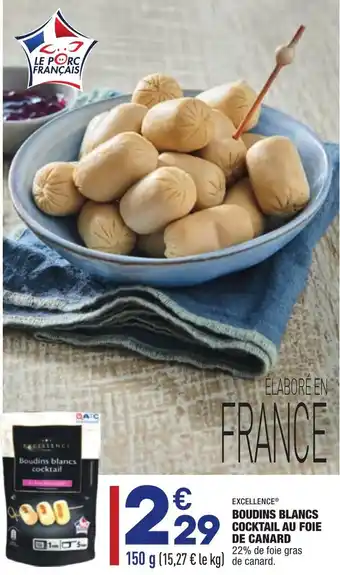 ALDI Boudins Blancs Cocktail au Foie de Canard offre