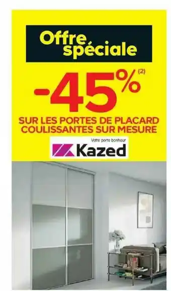Castorama Portes De Placard Coulissantes Sur Mesure Kazed offre