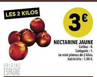 Supeco Nectarine Jaune offre