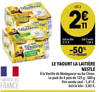 Supeco Le yaourt la laitière nestlé offre