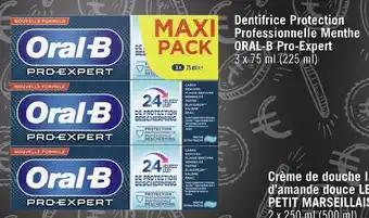 Géant Casino Oral-b dentifrice protection professionnelle menthe oral-b pro-expert offre