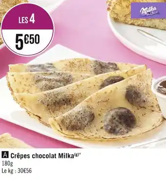 Géant Casino Crêpes chocolat milka offre