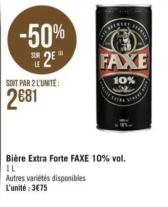 Faxe bière extra forte 10% vol.