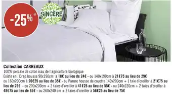 Géant Casino Sinsère collection carreaux offre