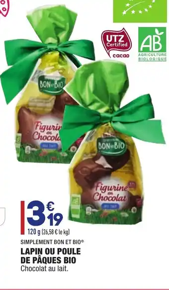 ALDI Lapin ou Poule de Pâques Bio offre