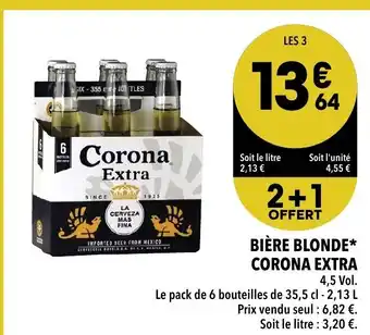 Supeco Bière blonde corona extra offre