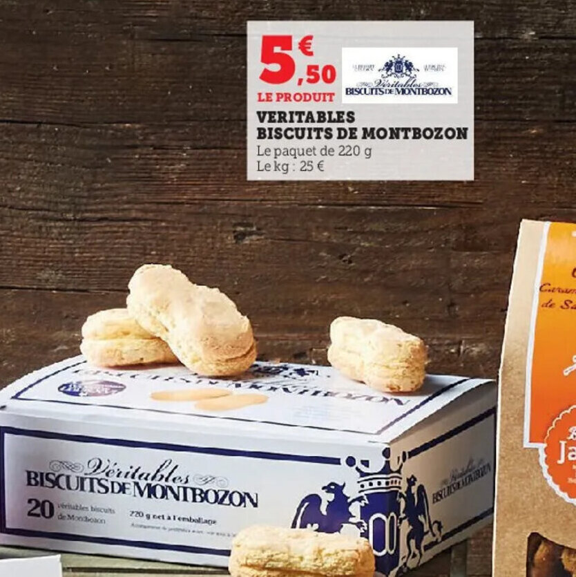 Promo Veritable biscuits de montbozon chez Super U