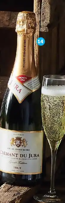 Super U Cremant du jura aop brut grande tradition michel tissot et fils offre