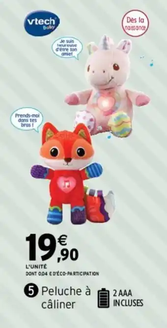 Peluche à câliner