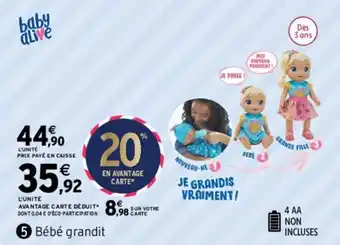 Bébé grandit