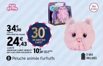 Intermarché Peluche animée furfluffs offre