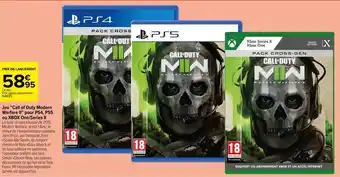 Carrefour Jeu "call of duty modern warfare II" por PS4, PS5 ou XBOX one/series X offre