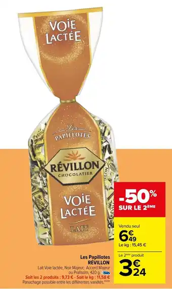 Carrefour Les papillotes RÉVILLON offre