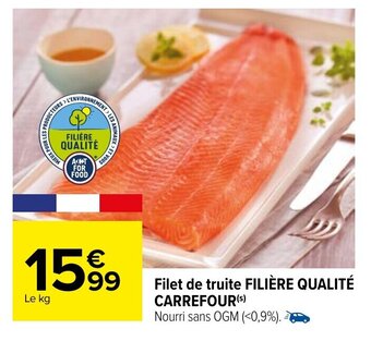 Carrefour Filet de truite filière qualité carrefour offre