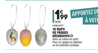 ALDI 16 Œufs de Pâques de décoratifs offre