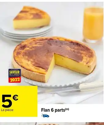 Carrefour Flan 6 Parts offre