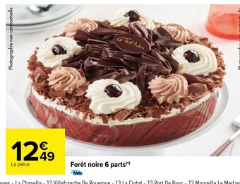 Carrefour Foret Noire 6 Parts offre
