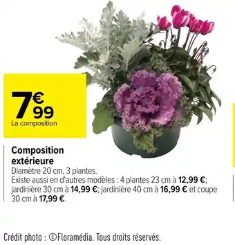 Carrefour Composition Extérieure offre