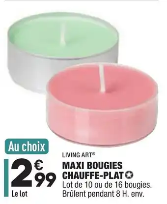 ALDI Maxi Bougies Chauffe-Plat offre