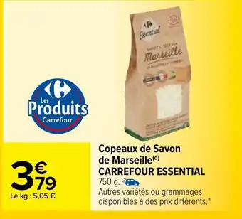 Carrefour Copeaux de Savon de Marseille Carrefour Essential offre