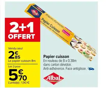Carrefour Papier Cuisson offre