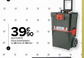 Carrefour Servante de chantier Mastercart offre