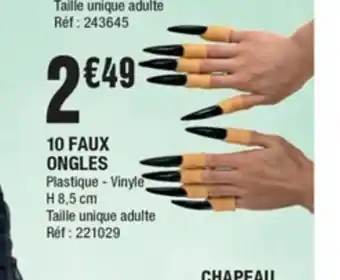 La Foir'Fouille 10 Faux Ongles offre