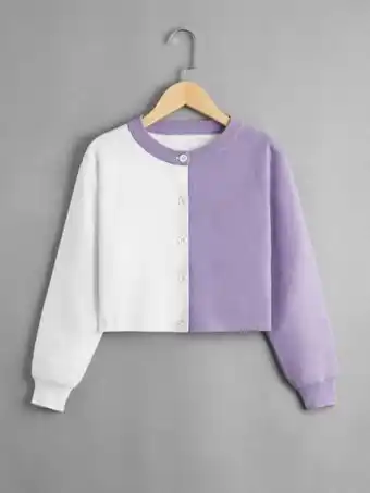 SheIn Shein fille cardigan bicolore offre