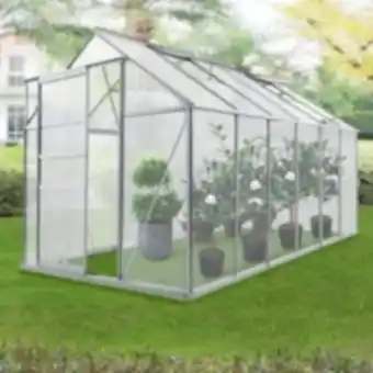 E.Leclerc Brico Serre de jardin oisterwijk à porte coulissante en polycarbonate 7,03 m² [en.casa] offre