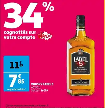 Auchan Whisky Label 5 offre