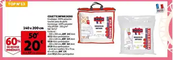 Auchan Couette Infinie Dodo offre