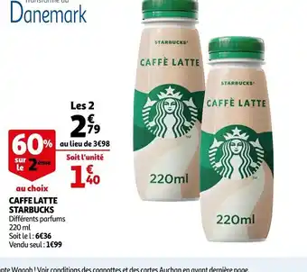 Auchan Caffe Latte Starbucks offre