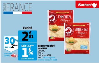 Auchan Emmental Rape Auchan offre