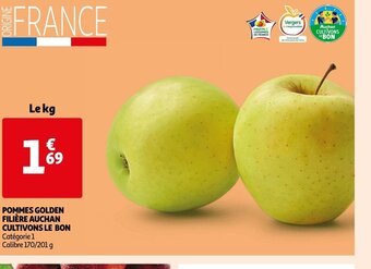 Auchan Pommes Golden Filiere Auchan cultivons Le Bon offre