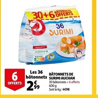 Auchan Batonnets de Surimi Auchan offre