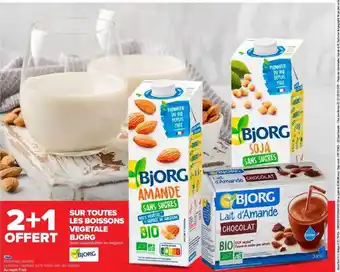 Carrefour Les boissons végétale bjorg offre