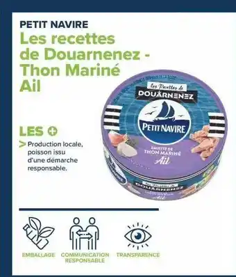 Carrefour Les recettes de douarnenez - thon mariné ail petit navire offre