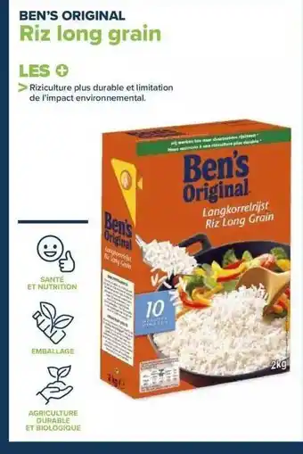Carrefour Riz long grain ben's original offre