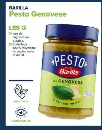 Carrefour Pesto genovese barilla offre