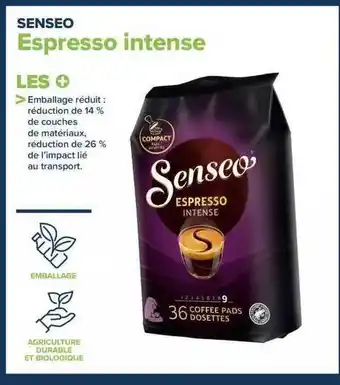 Carrefour Espresso intense senseo offre