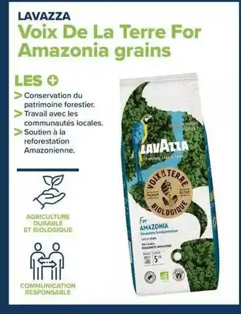 Carrefour Voix de la terre for amazonia grains lavazza offre