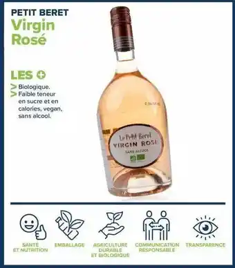 Carrefour Virgin rosé petit beret offre
