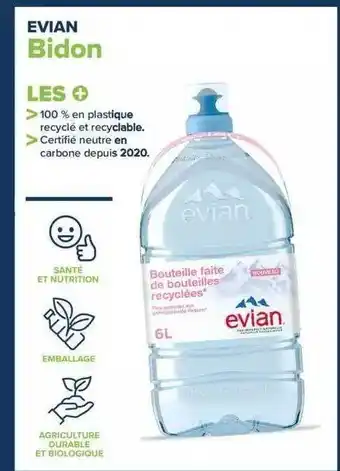 Carrefour Bidon evian offre