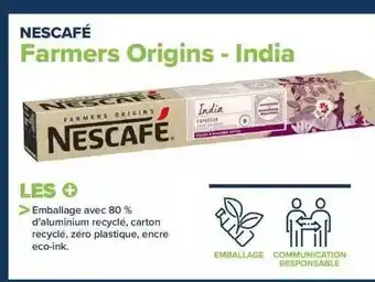 Carrefour Farmers origins - india nescafé offre