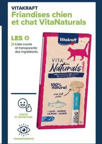 Carrefour Friandises chien et chat vitanaturals vitakraft offre