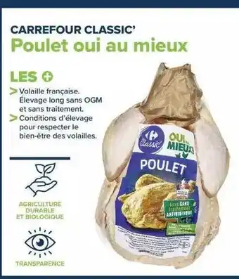 Carrefour Poulet oui au mieux carrefour classic' offre