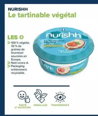 Carrefour Le tartinable végétal nurishh offre